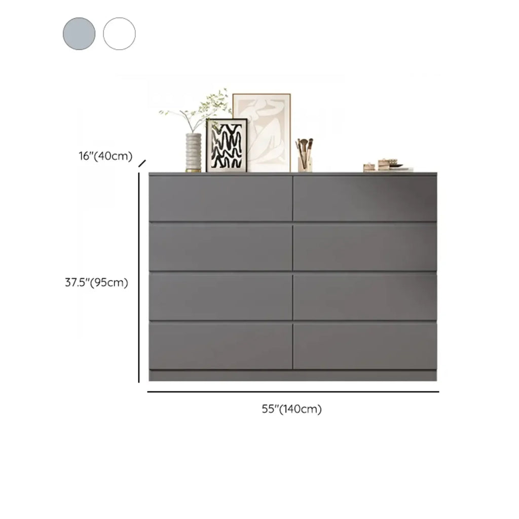Commode double minimaliste en bois pour chambre à coucher