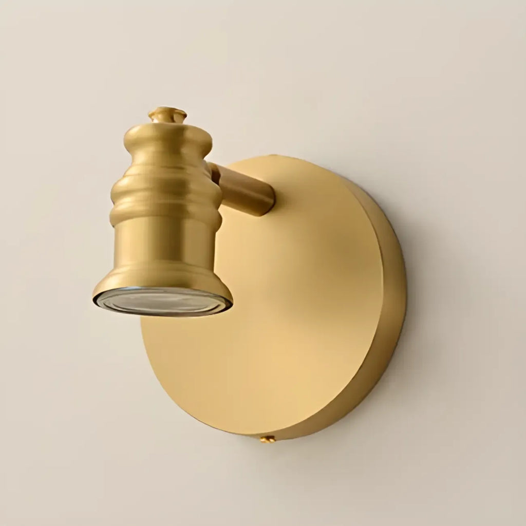 Lampada da Parete per Bagno Antico in Rame Oro con Cavo