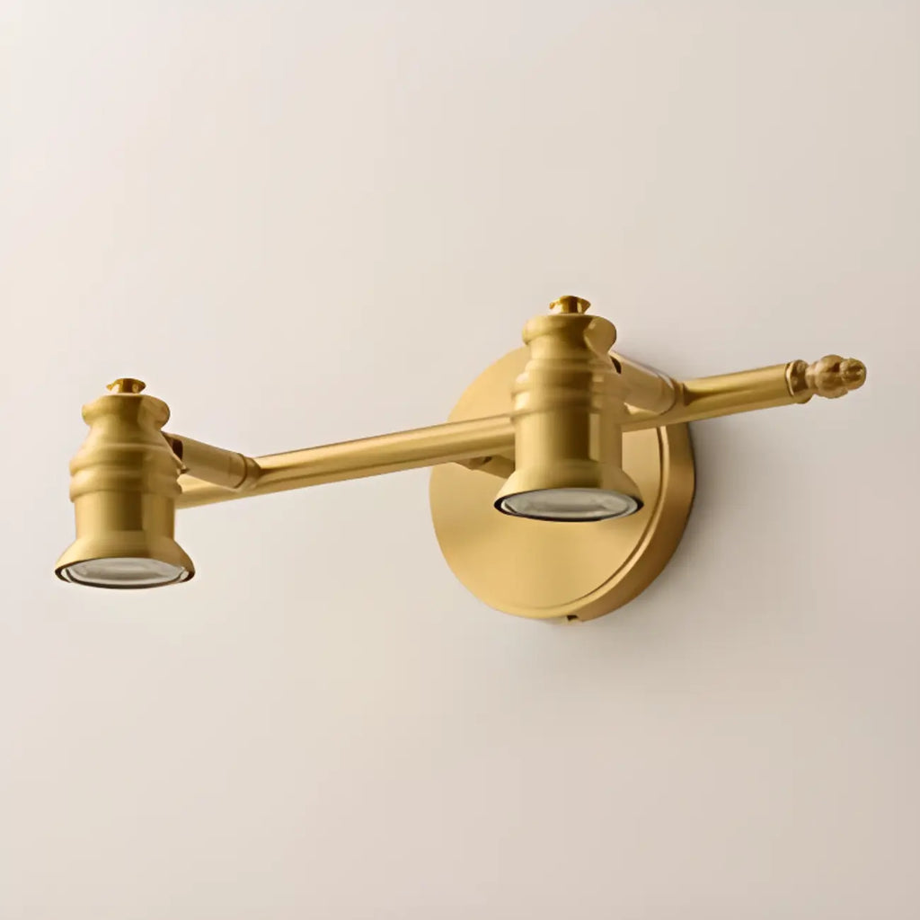 Lampada da Parete per Bagno Antico in Rame Oro con Cavo