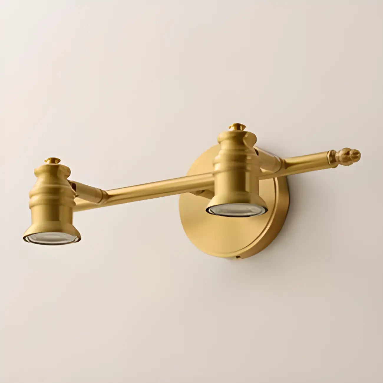 Lampada da Parete per Bagno Antico in Rame Oro con Cavo