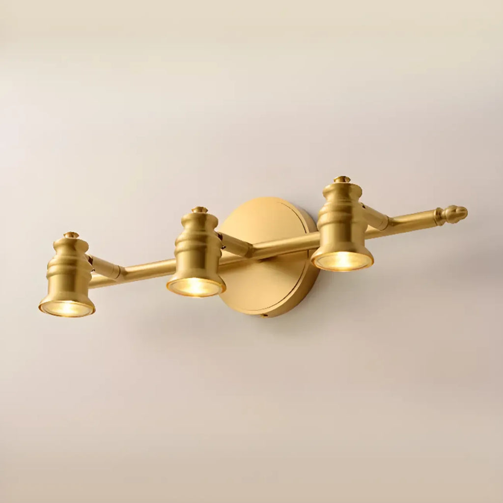 Lampada da Parete per Bagno Antico in Rame Oro con Cavo