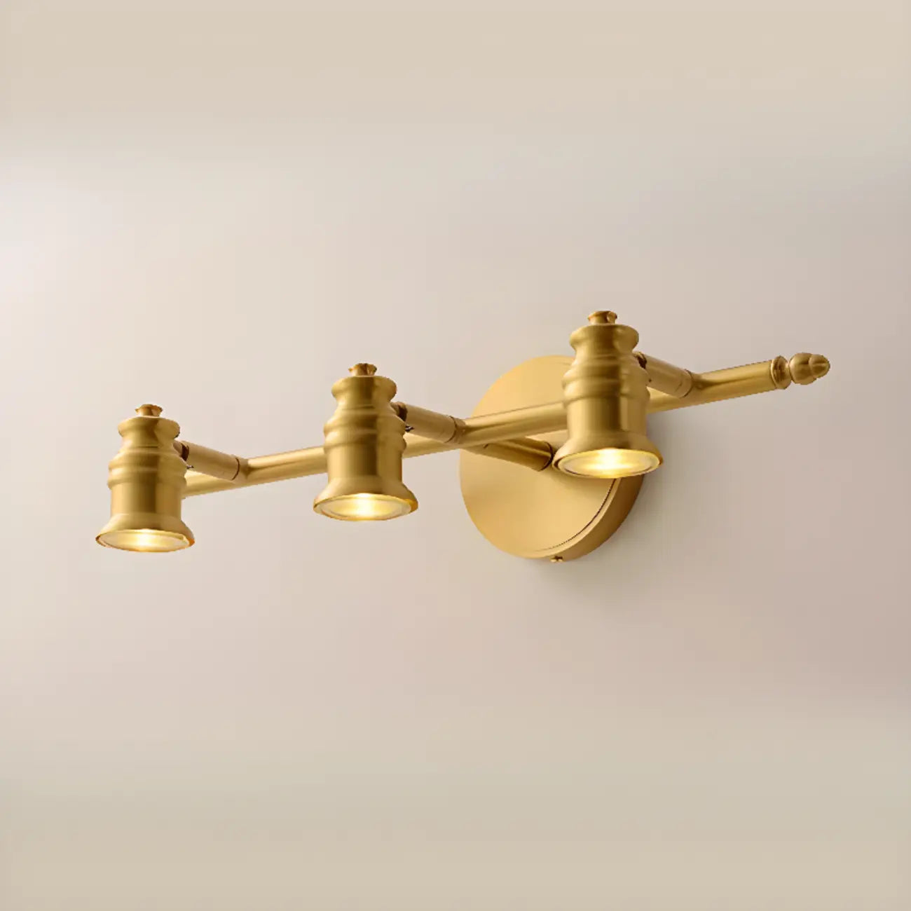 Lampada da Parete per Bagno Antico in Rame Oro con Cavo