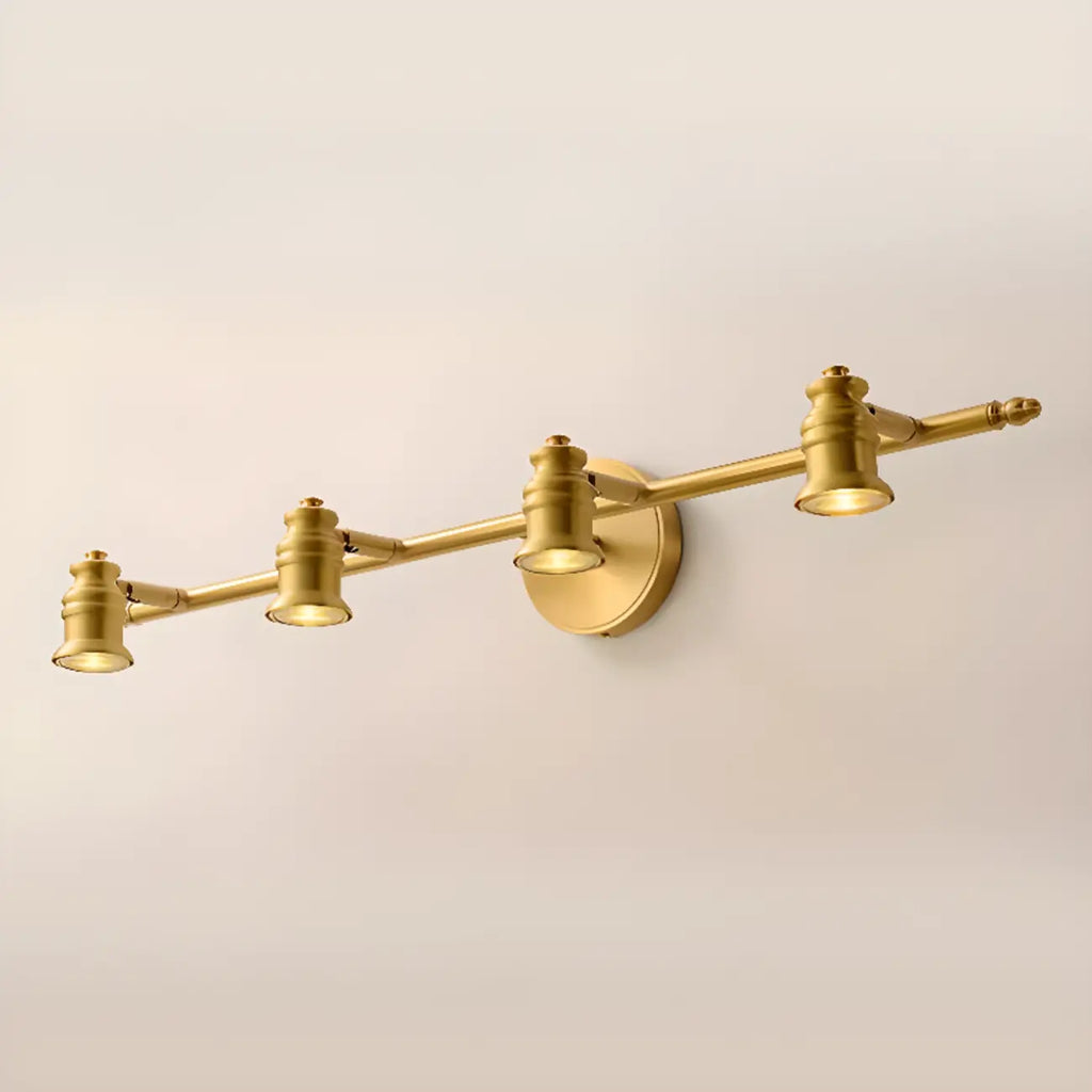 Lampada da Parete per Bagno Antico in Rame Oro con Cavo