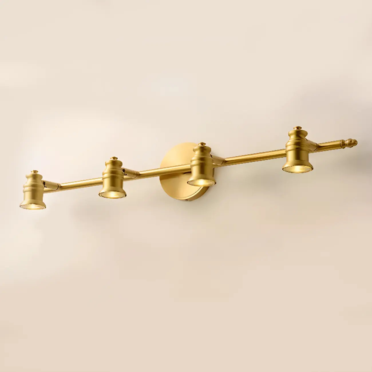 Lampada da Parete per Bagno Antico in Rame Oro con Cavo