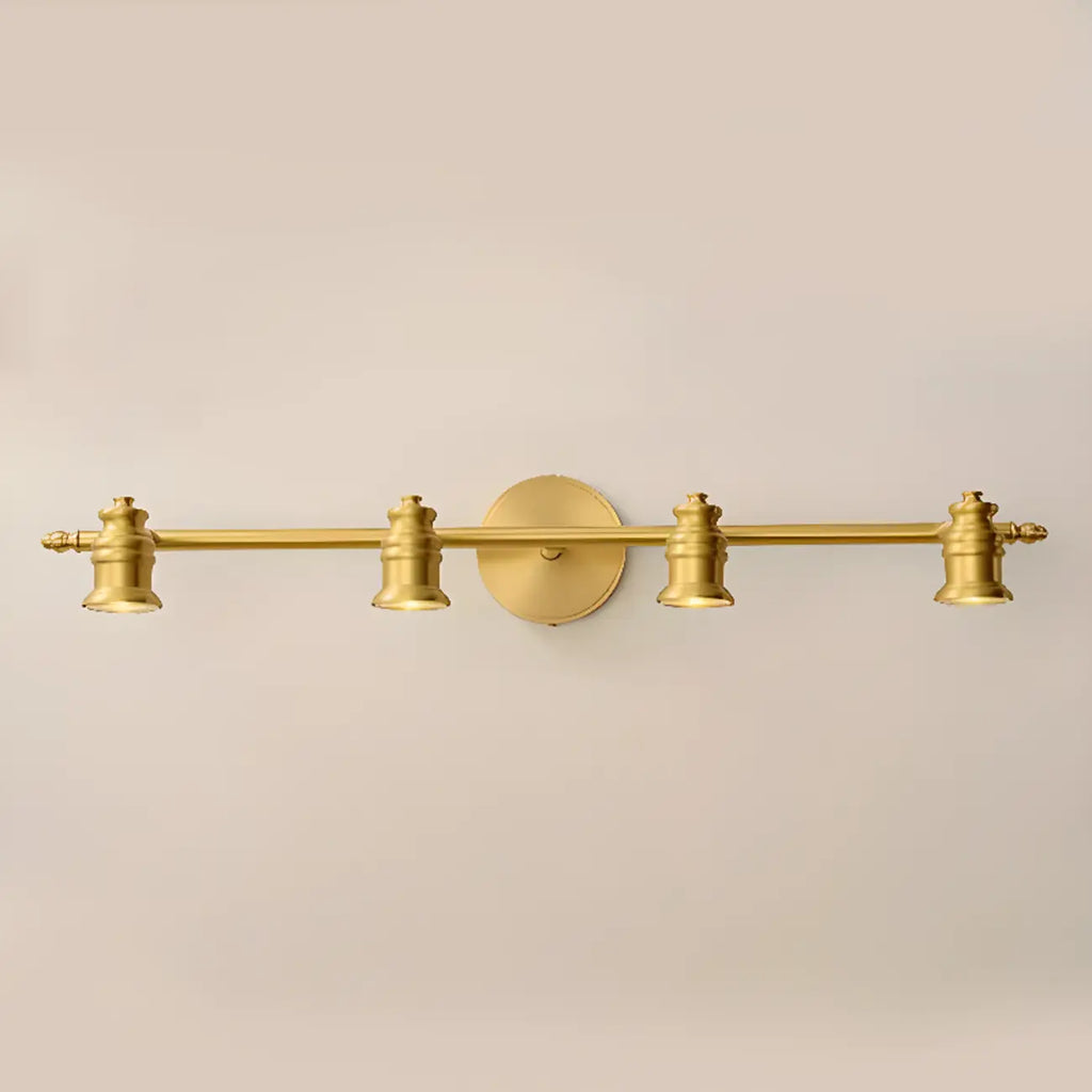 Lampada da Parete per Bagno Antico in Rame Oro con Cavo
