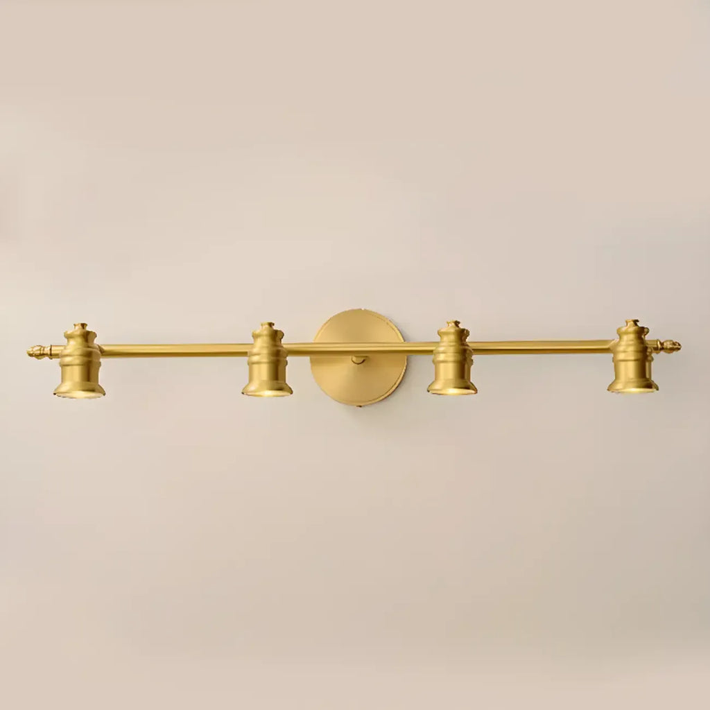 Lampada da Parete per Bagno Antico in Rame Oro con Cavo