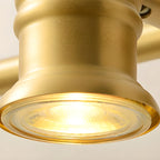 Lampada da Parete per Bagno Antico in Rame Oro con Cavo