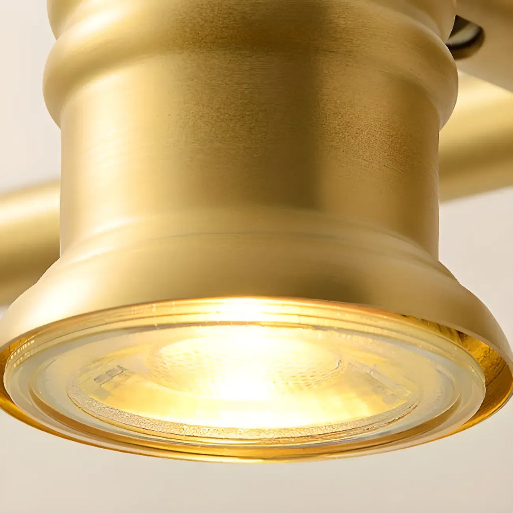 Lampada da Parete per Bagno Antico in Rame Oro con Cavo