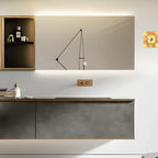 Applique murale LED moderne et élégante en verre avec motif floral