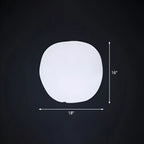 Lampe de jardin LED blanche en forme de pierre pour la décoration de pelouse