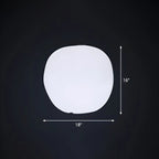 Lampe de jardin LED blanche en forme de pierre pour la décoration de pelouse