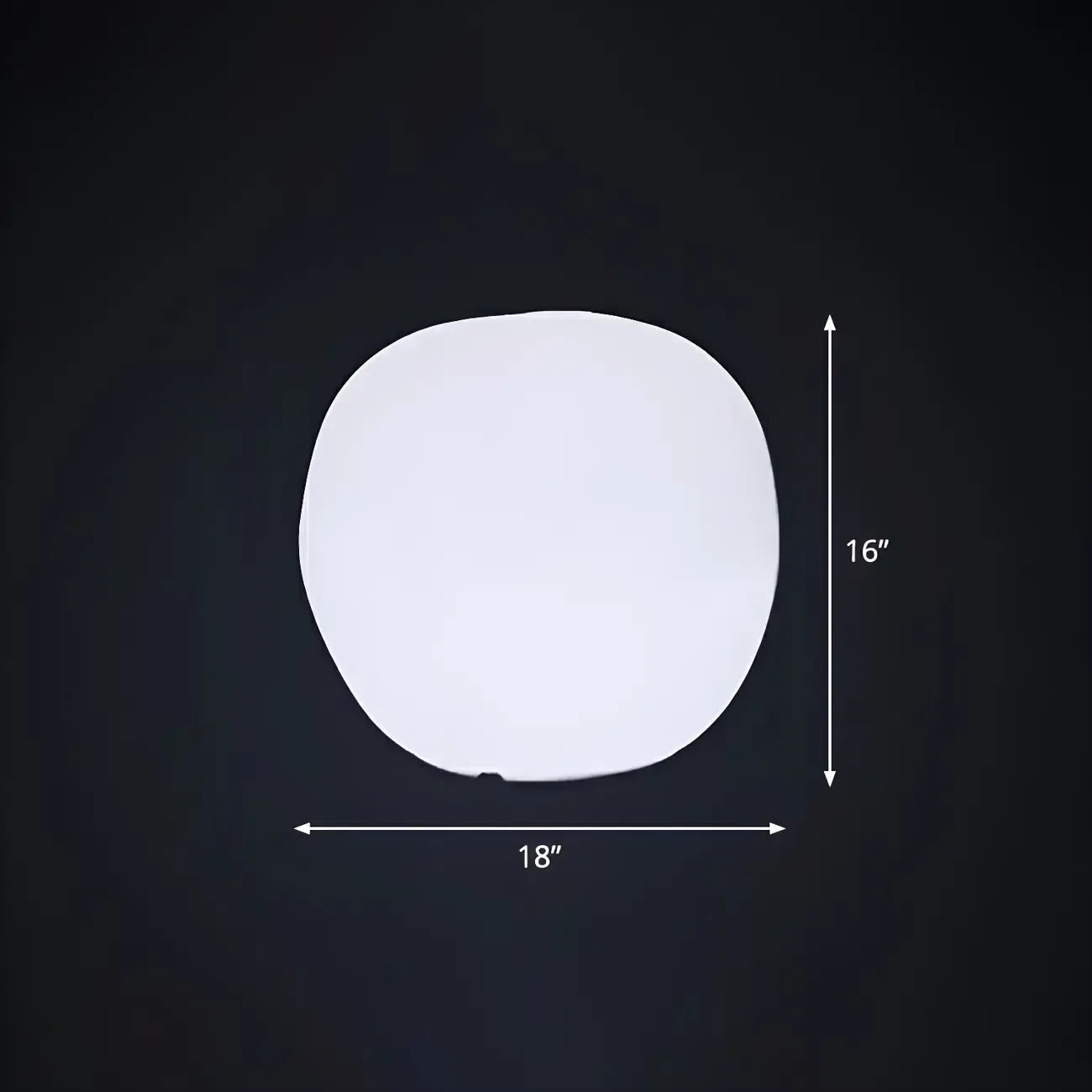 Lampe de jardin LED blanche en forme de pierre pour la décoration de pelouse