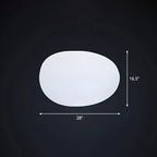Lampe de jardin LED blanche en forme de pierre pour la décoration de pelouse