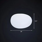 Lampe de jardin LED blanche en forme de pierre pour la décoration de pelouse