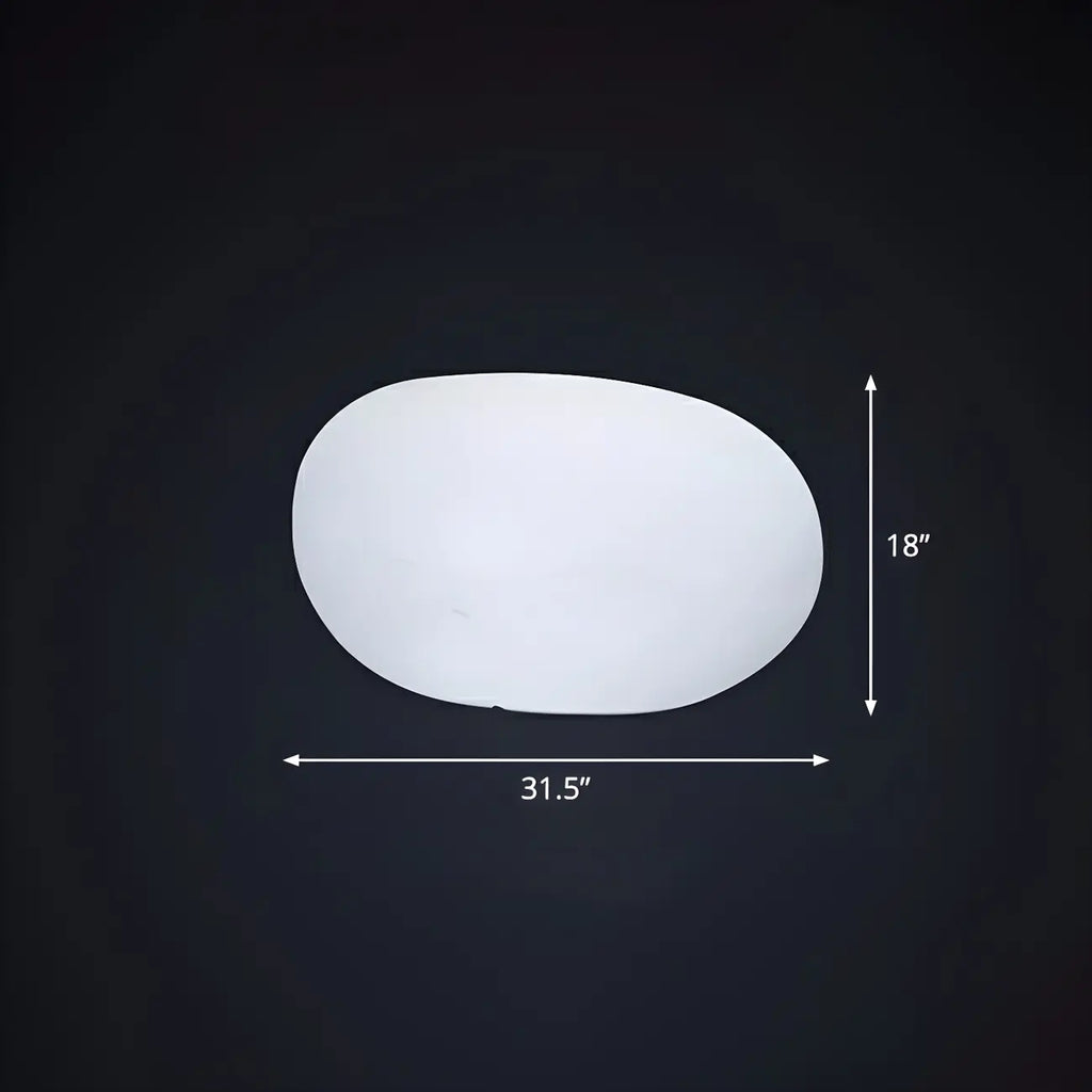 Lampe de jardin LED blanche en forme de pierre pour la décoration de pelouse