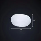 Lampe de jardin LED blanche en forme de pierre pour la décoration de pelouse