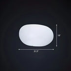 Lampe de jardin LED blanche en forme de pierre pour la décoration de pelouse