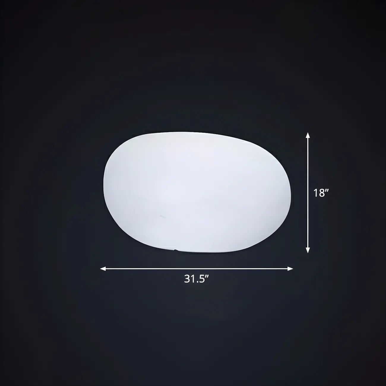 Lampe de jardin LED blanche en forme de pierre pour la décoration de pelouse