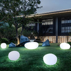Lampe de jardin LED blanche en forme de pierre pour la décoration de pelouse