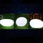 Lampe de jardin LED blanche en forme de pierre pour la décoration de pelouse