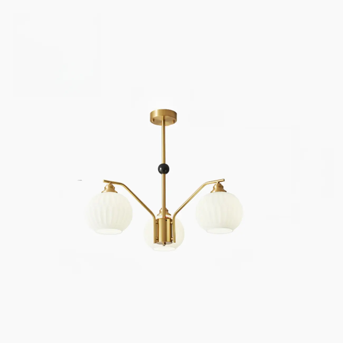 Lustre moderne à 8 lumières en verre avec globe et hauteur réglable