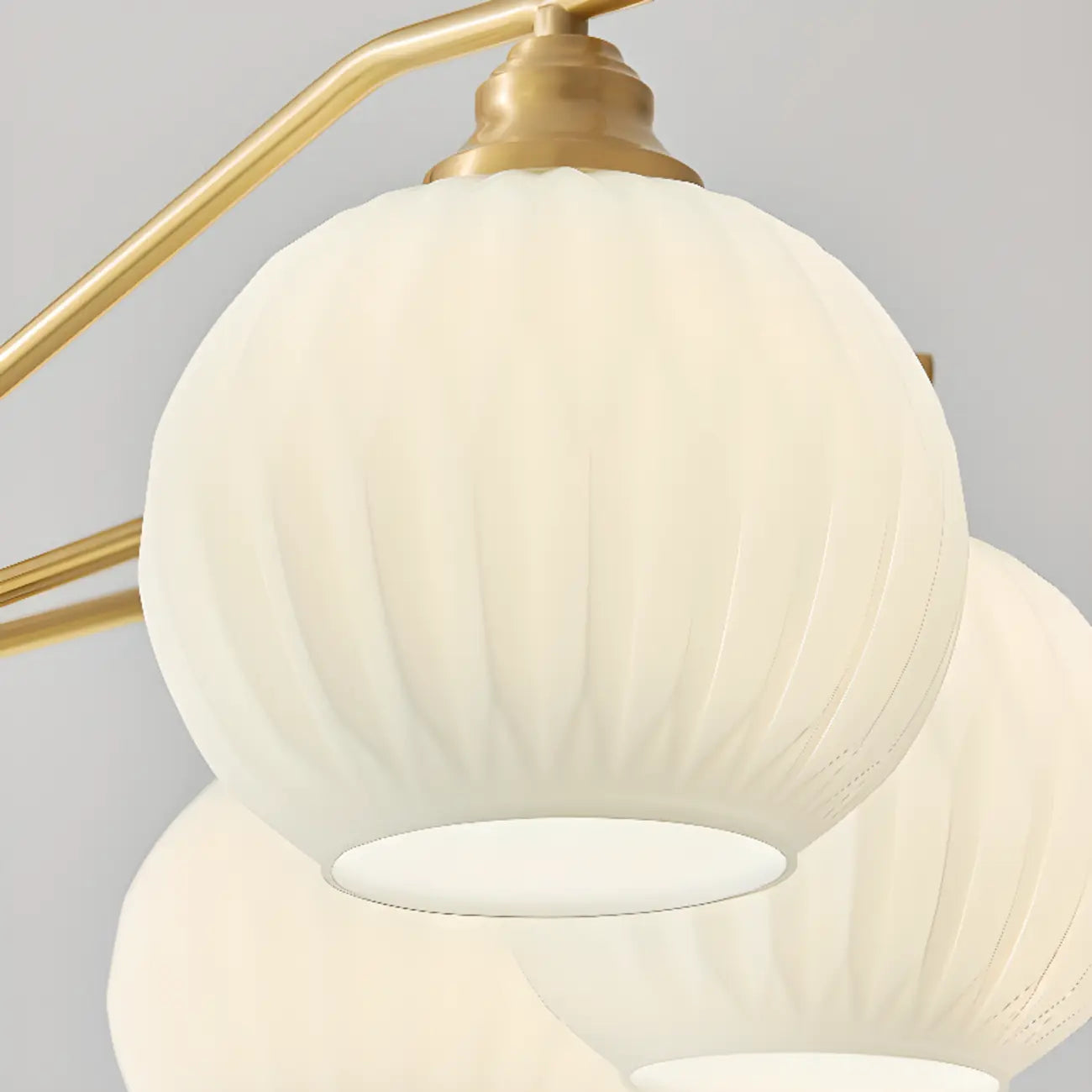 Lustre moderne à 8 lumières en verre avec globe et hauteur réglable