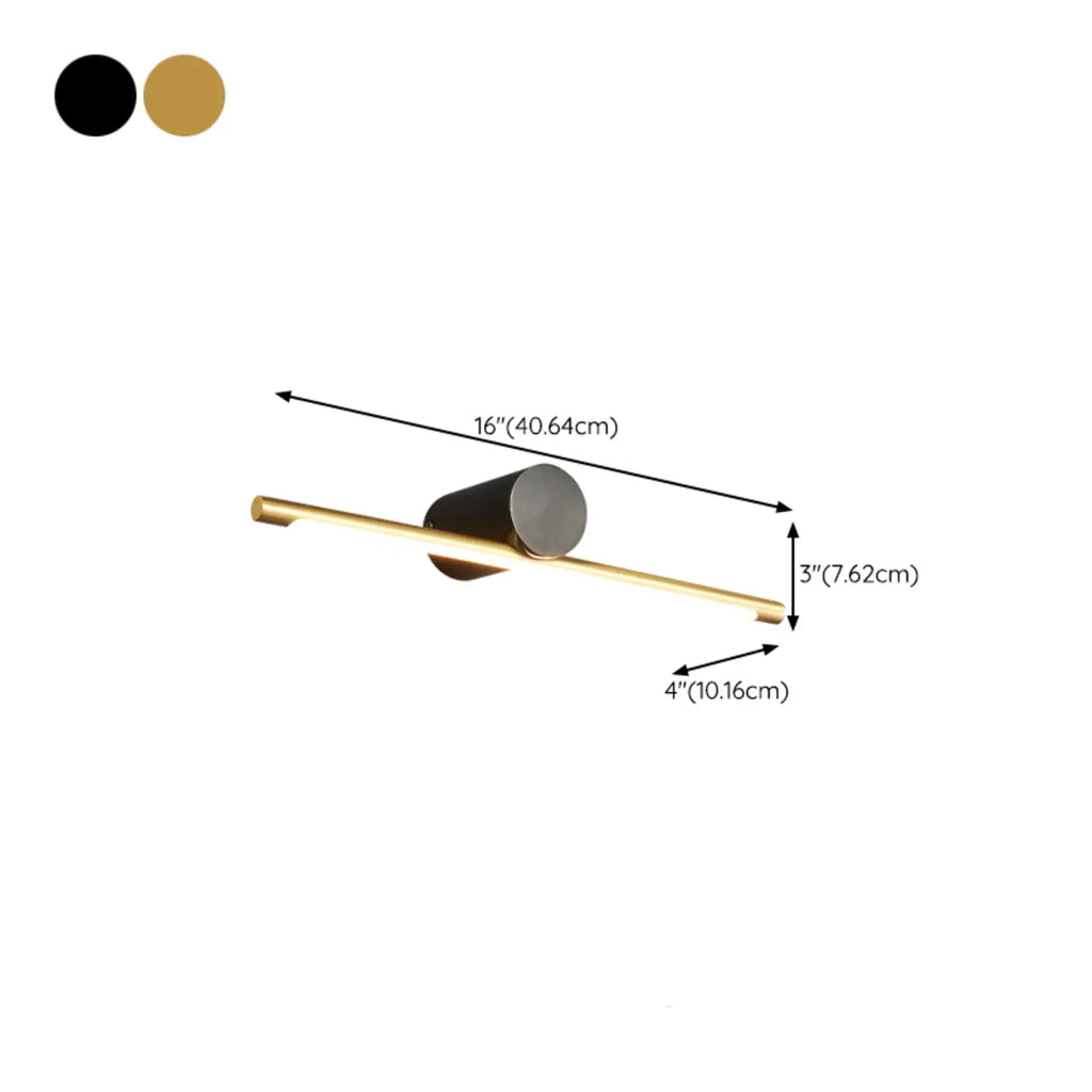 Applique murale moderne à LED à une lumière pour salle de bain, à placer au-dessus du miroir.