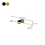 Applique murale moderne à LED à une lumière pour salle de bain, à placer au-dessus du miroir.