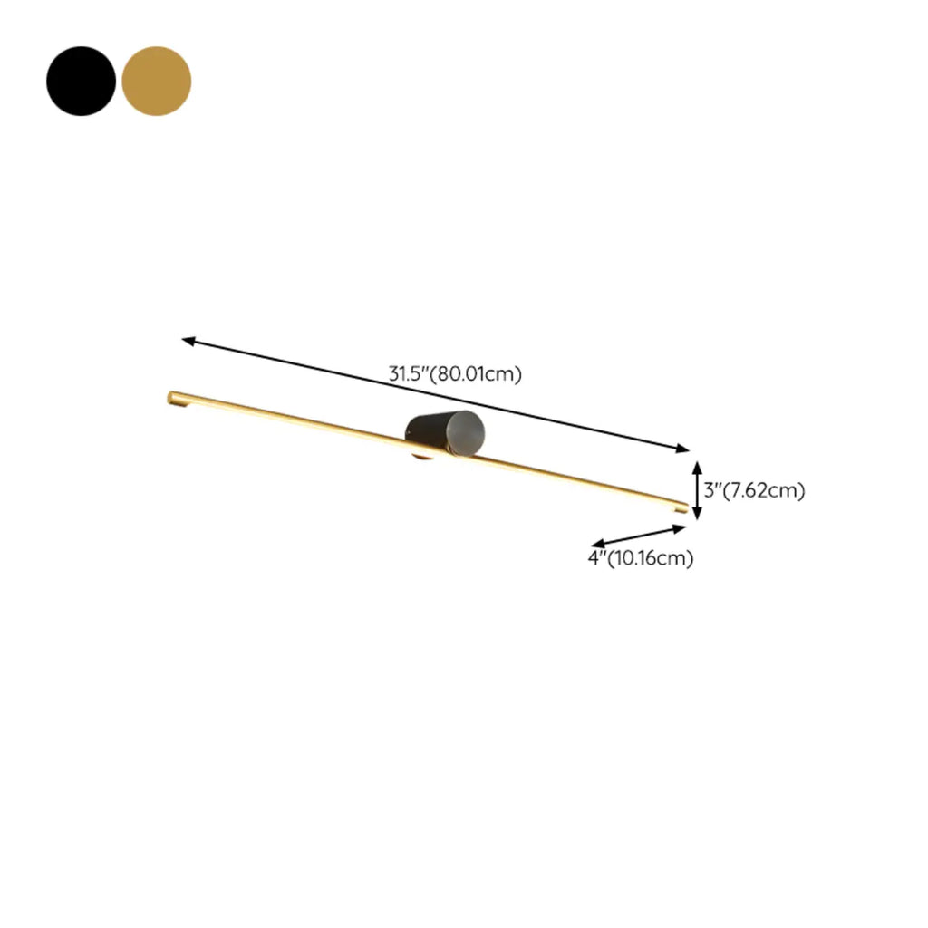 Applique murale moderne à LED à une lumière pour salle de bain, à placer au-dessus du miroir.