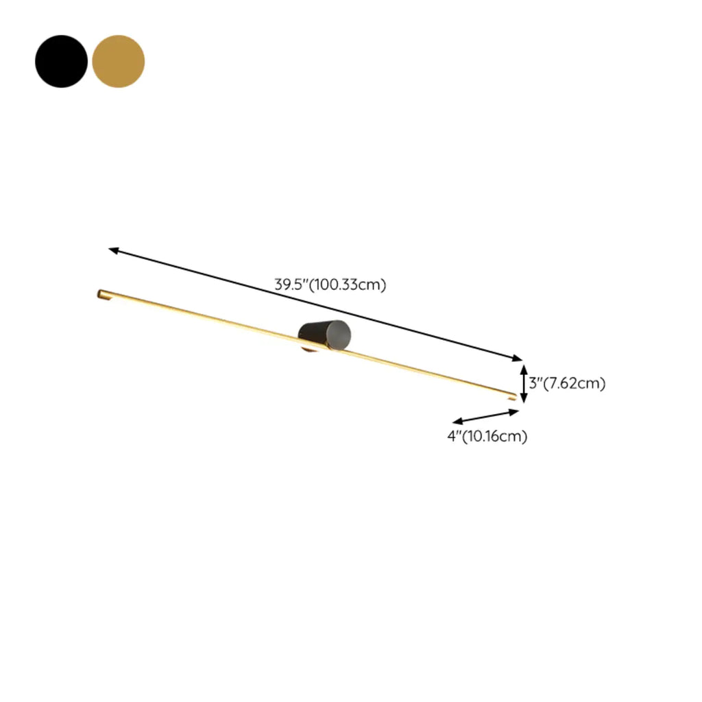 Applique murale moderne à LED à une lumière pour salle de bain, à placer au-dessus du miroir.