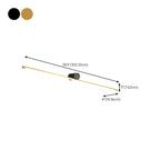 Applique murale moderne à LED à une lumière pour salle de bain, à placer au-dessus du miroir.