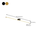 Applique murale moderne à LED à une lumière pour salle de bain, à placer au-dessus du miroir.