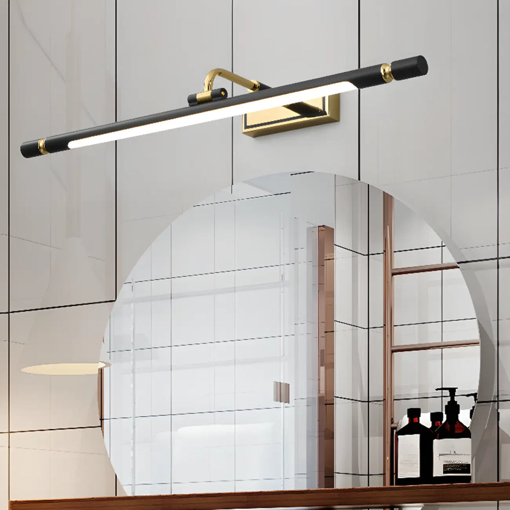 Applique murale LED linéaire moderne avec abat-jour noir