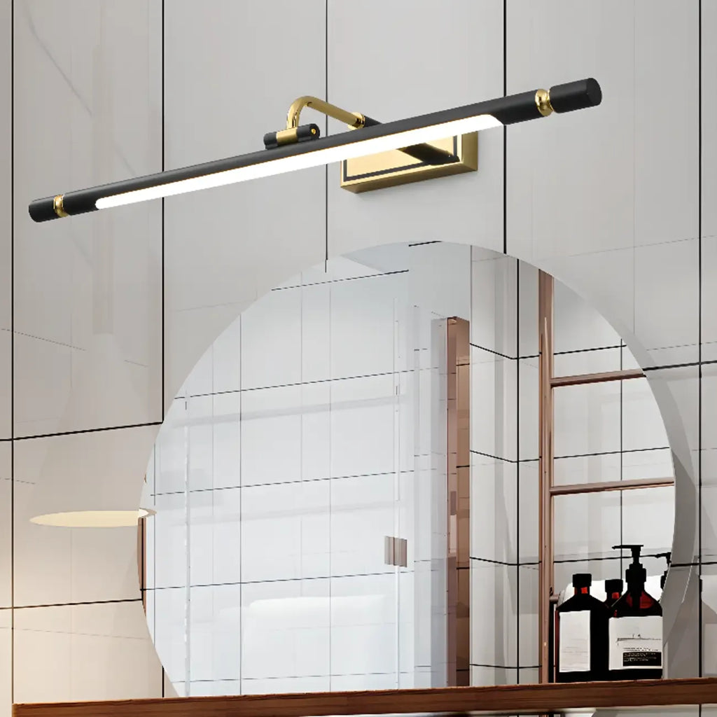 Applique murale LED linéaire moderne avec abat-jour noir