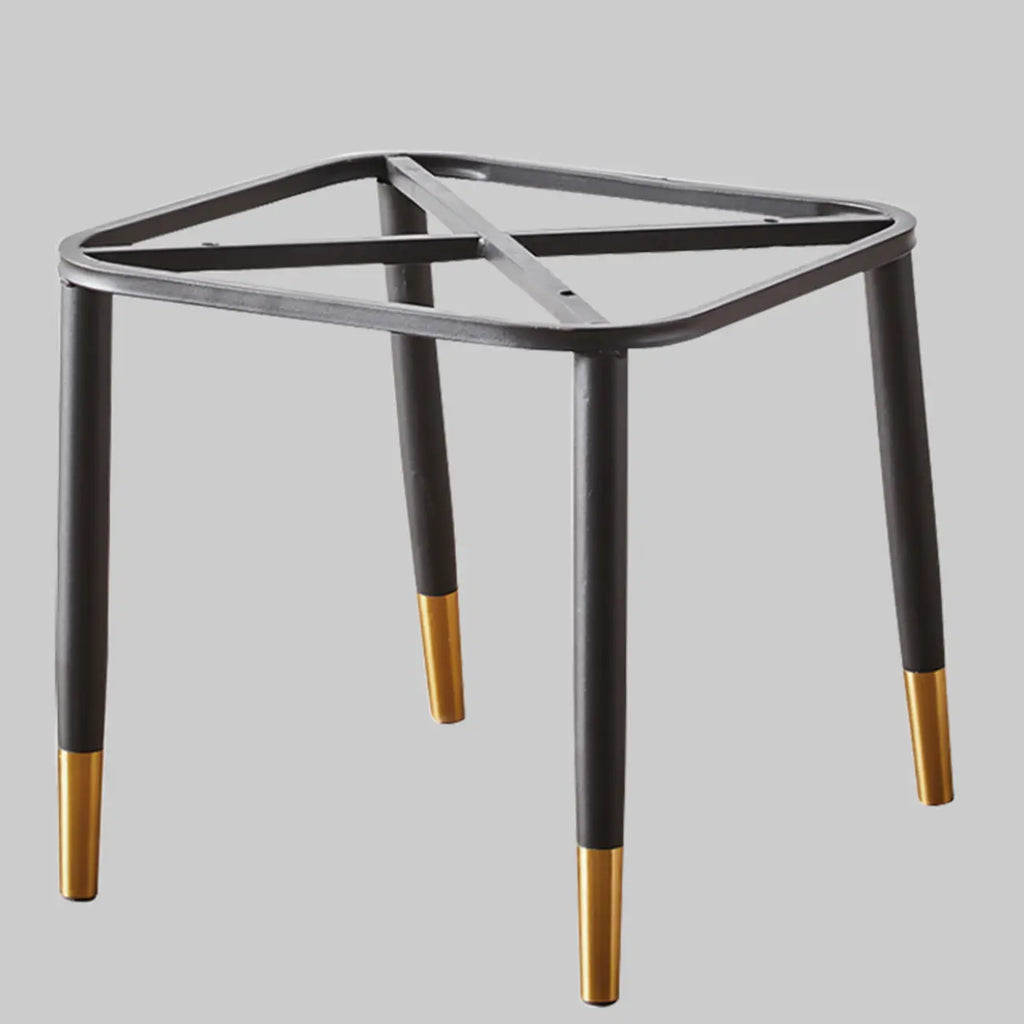 Chaise de salle à manger moderne en cuir rembourrée avec dossier haut