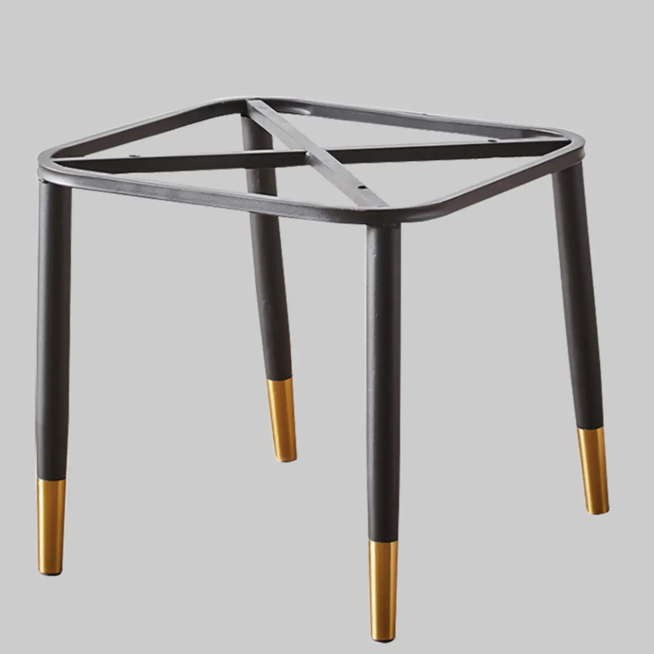 Chaise de salle à manger moderne en cuir rembourrée avec dossier haut
