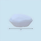 Éclairage de sol en forme de rocher en plastique blanc à LED pour pelouse extérieure