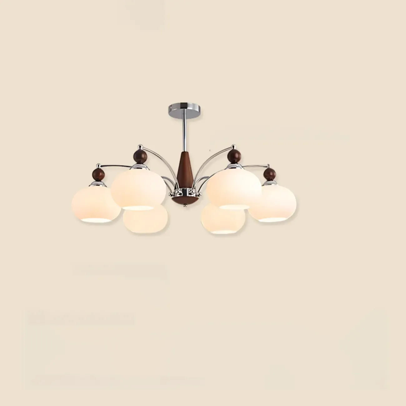 Lustre globe blanc avec abat-jour en verre pour chambre à coucher