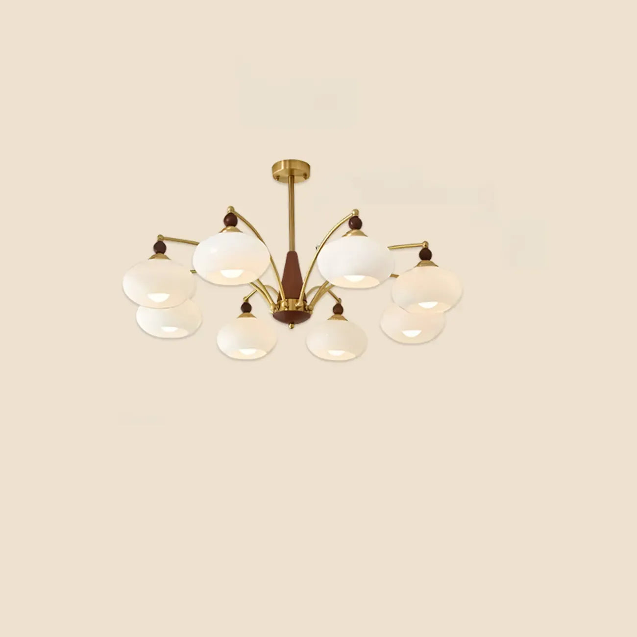 Lustre globe blanc avec abat-jour en verre pour chambre à coucher