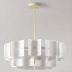 Lustre moderne à LED avec lecteur d'empreintes digitales et variateur à trois vitesses