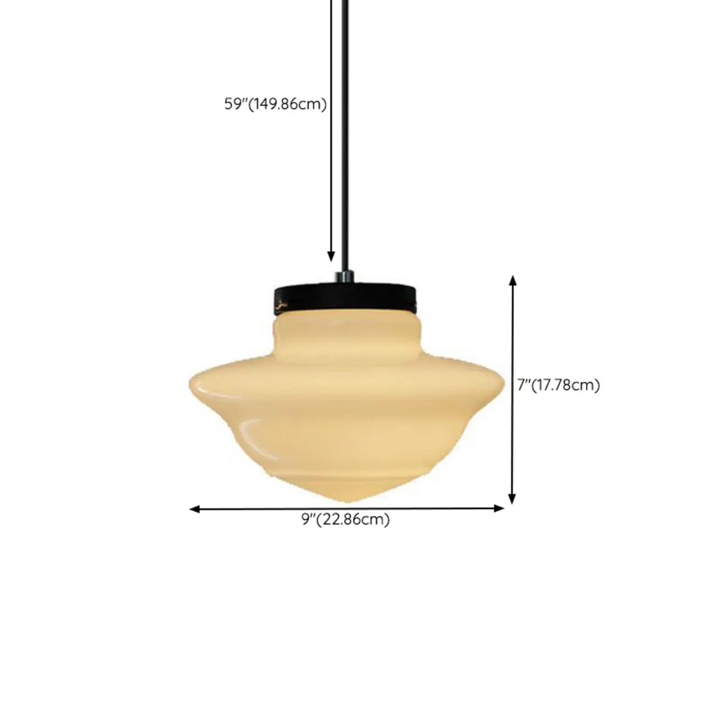 Suspension LED moderne en verre dépoli, couleur noisette, pour chevet.