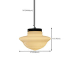 Suspension LED moderne en verre dépoli, couleur noisette, pour chevet.