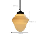 Suspension LED moderne en verre dépoli, couleur noisette, pour chevet.