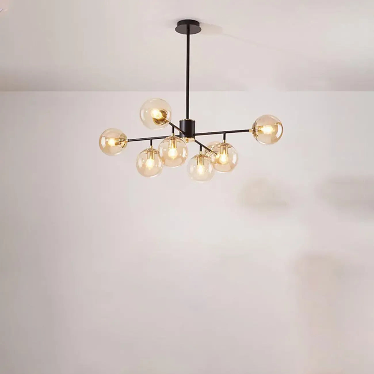 Lustre globe en verre moderne pour la décoration du salon