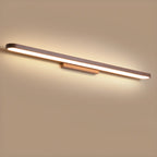 Applique murale LED moderne droite couleur café pour salle de bain, câblée