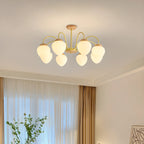 Lampadario a sospensione moderno con globo in vetro a 3/5/8 luci