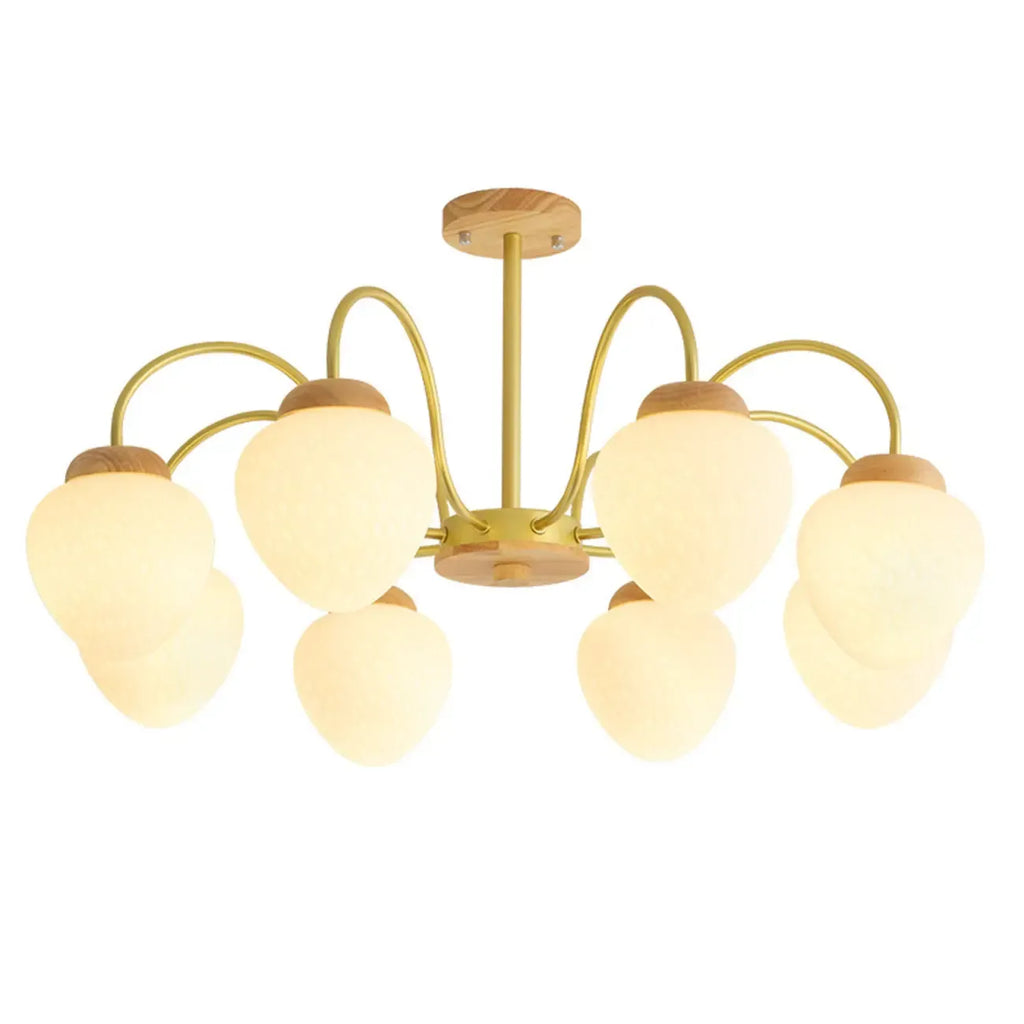 Lampadario a sospensione moderno con globo in vetro a 3/5/8 luci