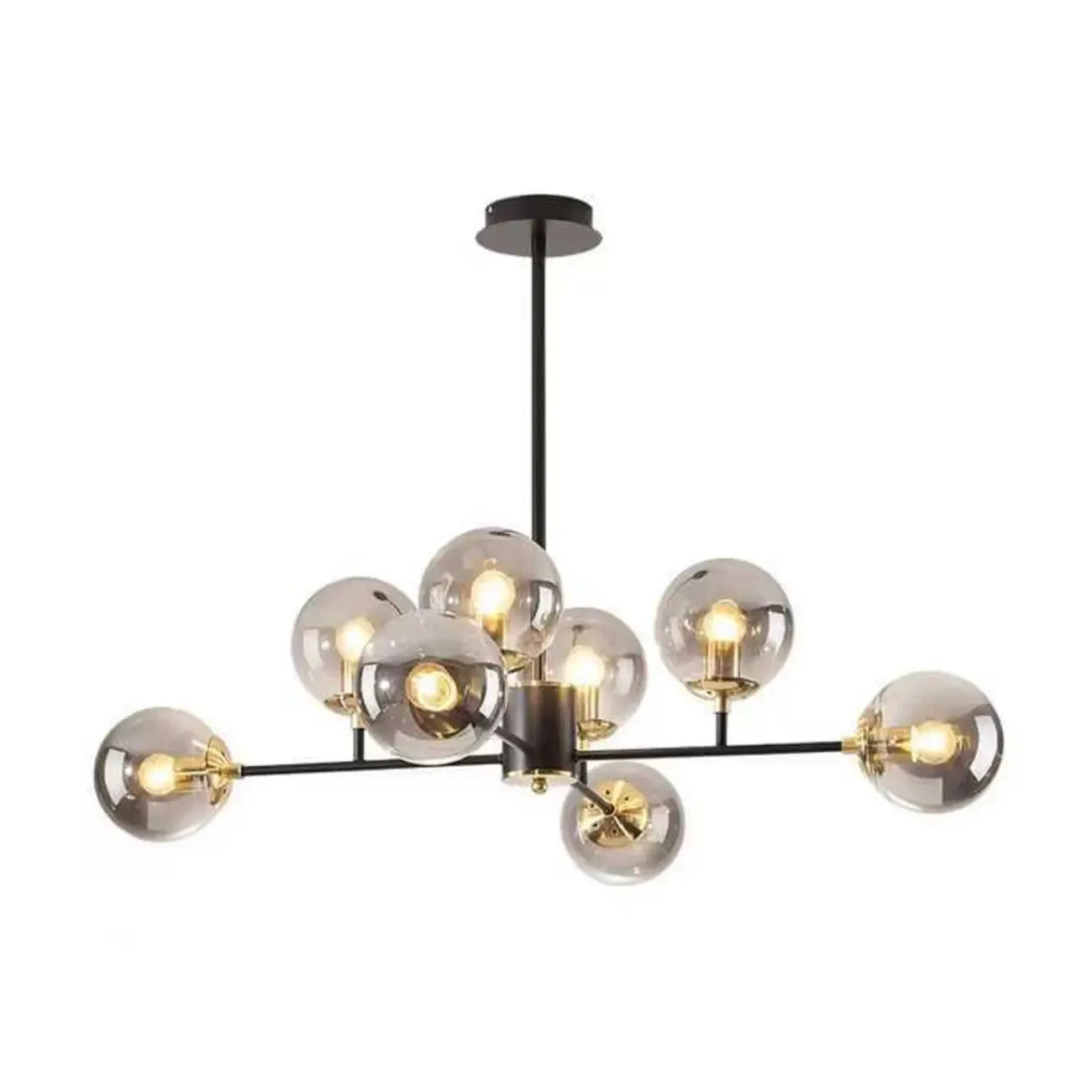 Lustre globe en verre moderne pour la décoration du salon