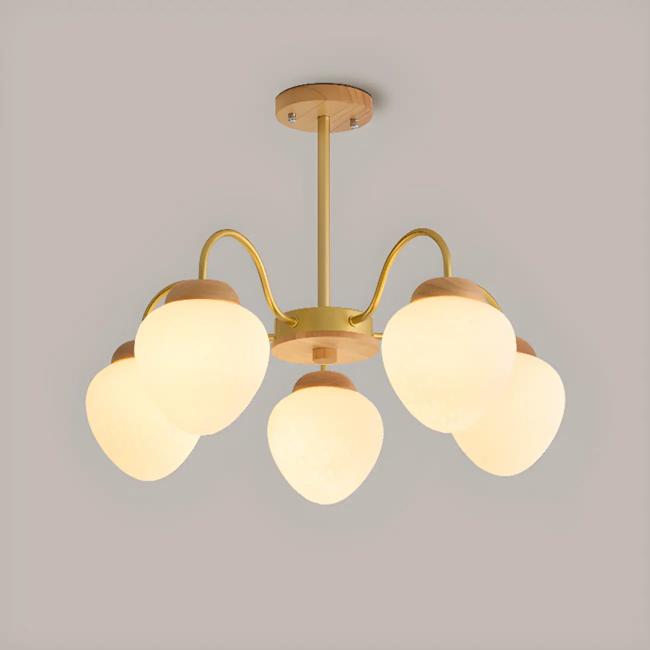 Lampadario a sospensione moderno con globo in vetro a 3/5/8 luci