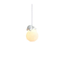 Lampada a sospensione per bambini a forma di coniglio e luna 3D dimmerabile per cameretta